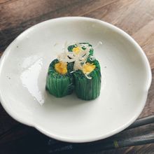 秋のおもてなし☆菊花どほうれん草のお浸し