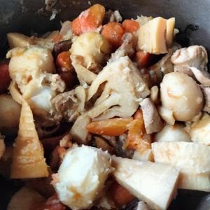和音の作ってみた!投稿(ほっこり和食のお惣菜♪筍とねっとり根菜の味しみしみ煮物🤭)