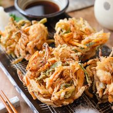 【鶏むね肉と野菜のかき揚げ】感動のサクサク食感！