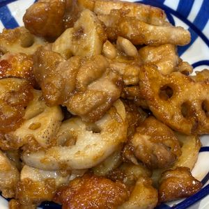 とーるじーじの作ってみた!投稿(照りっと甘酢が食をそそる!秋の絶品【鶏れんこんの甘酢炒め】)