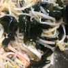 ここあの作ってみた!投稿(もやしとわかめ、カニカマのナムル【レンジで超楽副菜♪】)