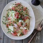 食べるまで5分！秋のとっておき♪【洋梨と生ハムのカプレーゼ】