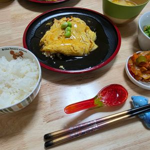 みつつの作ってみた!投稿(たっぷり野菜のかに玉あんかけ)
