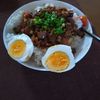 1157346の作ってみた!投稿(なすとトマトで簡単！こってり甘辛【ソースそぼろ丼】)