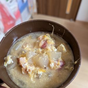 NYの作ってみた!投稿(【大根とベーコンのコンソメ卵スープ】絶品褒められスープ♡)