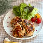 ごろっと厚切り♡鶏むね肉の和風ハンバーグ【作りおき・お弁当】