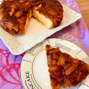 ちひろの作ってみた!投稿(フライパンりんごケーキ)