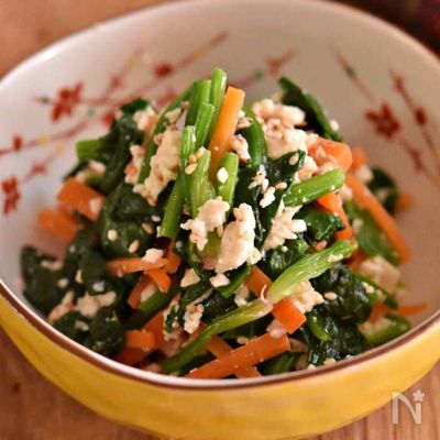 家庭料理の定番！ほうれん草の白和え