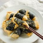 【のり巻きチキン】鶏むね肉ワンパン楽チン～♪