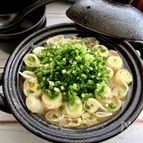 寒〜い日には！長ねぎと豚バラ肉　大根のごま油鍋