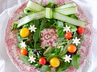 我が家のクリスマスリースサラダ⭐︎