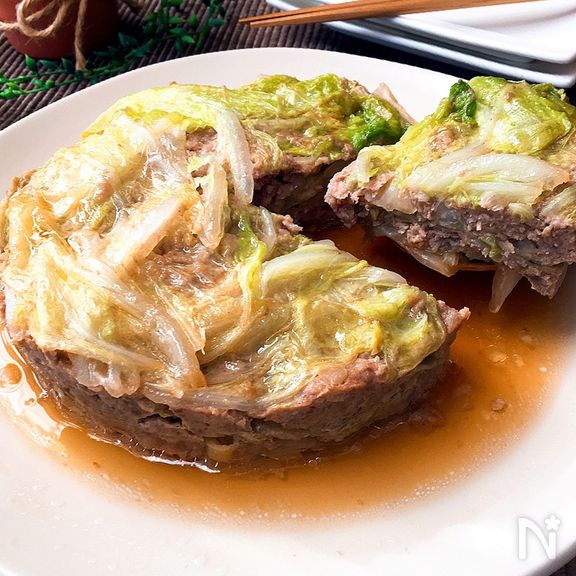 ボリュームたっぷり★豚ひき肉と白菜の重ね煮
