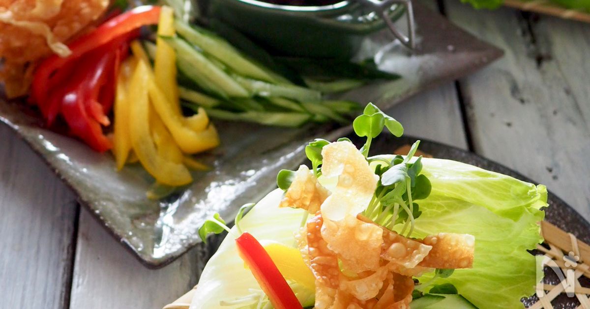 シャキシャキレタスの肉味噌レタス包み | レシピサイトNadia