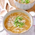 簡単☆『白ねぎとえのきの中華スープ』