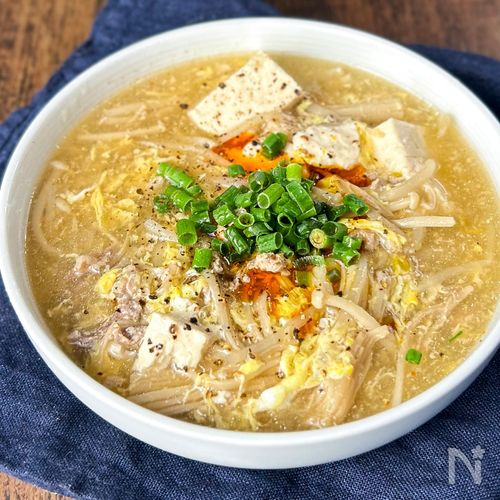 【ガッツリ豚酸辣湯】野菜たっぷりコクうま