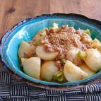 ひき肉とかぶのにんにく味噌煮