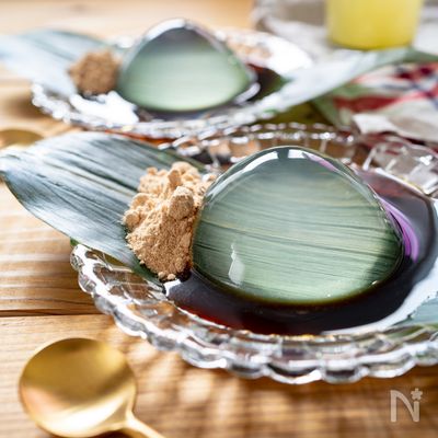 材料２つ！夏にぴったり♡水信玄餅風・水ゼリー