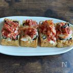 厚揚げのキムチーズ焼き