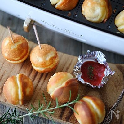 親子で楽しむ♪HMで簡単!【揚げないアメリカンドック】