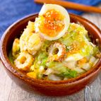 【抱えて食べたい♡】キャベツとちくわの和風たまマヨサラダ