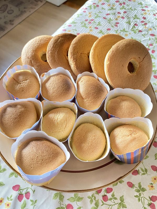 しっとりふんわり♡シフォンケーキの作り方（17センチ型）の作って