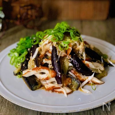 レンジだけで出来る！ナスとちくわのナムル