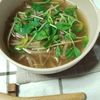 M＊Pの作ってみた!投稿(節約食材で作る！もやしと豆苗のみそスープ)