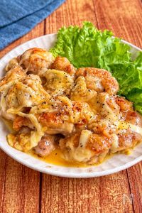 【ガーリックバター醤油のチーズチキン】とろ〜り♡