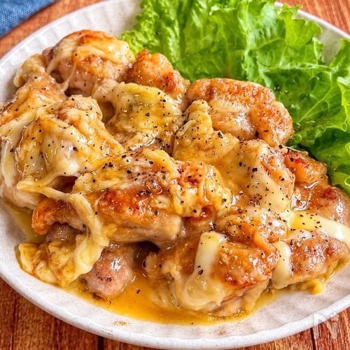 【ガーリックバター醤油のチーズチキン】とろ〜り♡