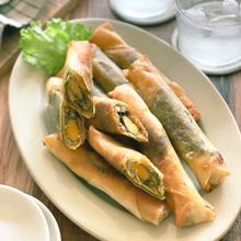 味噌・カレー粉ちょい足し【ししゃものスティック春巻き】