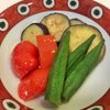 155485の作ってみた!投稿(【作り置き】おだしがじゅわ～♡夏野菜の揚げ浸し)