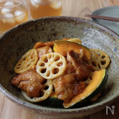 【簡単なのに絶品♪鶏肉と蓮根の黒酢あん】