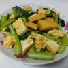 NOBの作ってみた!投稿(【厚揚げと小松菜のマヨたま炒め】パパッと10分！栄養◎)