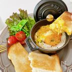 リメイクde簡単♡ポテトサラダと卵のココット