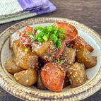 ご飯がすすむ♪【さつま揚げとこんにゃくの甘辛炒め】