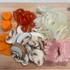 ベーコンチーズグラタンの下準備