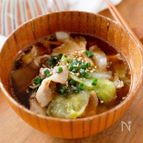 『豚バラキャベツのごま味噌スープ』簡単コク旨♪具だくさん☆