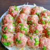 レンジで簡単！枝豆入り焼売風豚団子(おろしぽん酢で♪)の工程3