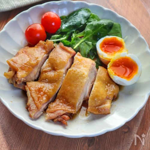 10分レンチンするだけ！すき焼きのたれで簡単♪鶏チャーシュー