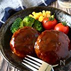 ダブル使いが美味しい♪焼肉のたれで超シンプル絶品ハンバーグ