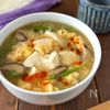 【酸辣湯スープ】つるんとお豆腐にふんわり卵が美味しい