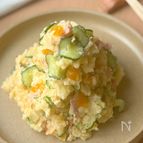 一味違う！福神漬け入りポテサラ