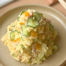 一味違う！福神漬け入りポテサラ