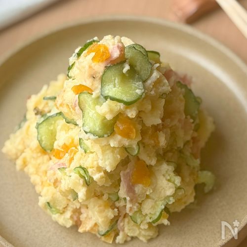 一味違う!福神漬け入りポテサラ