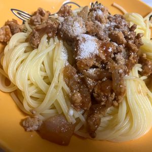 879754の作ってみた!投稿(煮込まず本格的な味！【めっちゃ簡単ボロネーゼ】)