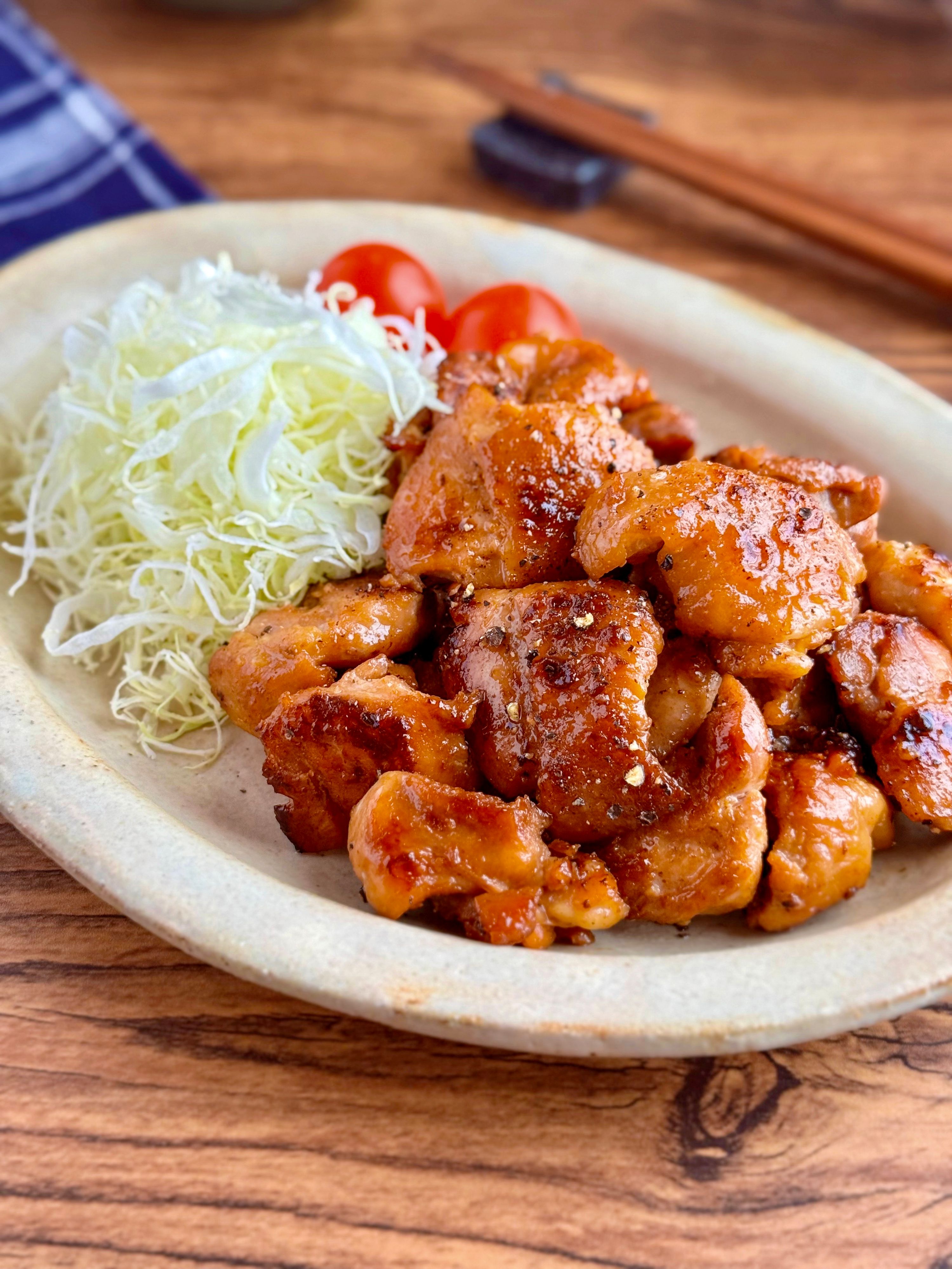 フライパンで簡単！一口サイズのやみつき甘辛チキン | レシピサイトNadia