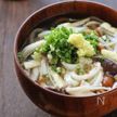 生姜たっぷり！きのこのあんかけうどん