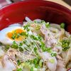 まゆのの作ってみた!投稿(【レンジで一発!激うま♡︎ねぎ塩豚うどん】ランチ/夜食/簡単)