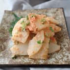 今日もうち飲み！？長芋のたらこバター炒め