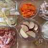 さつまいものごま豆乳豚汁【しょうが入りで体ぽかぽか】の工程1